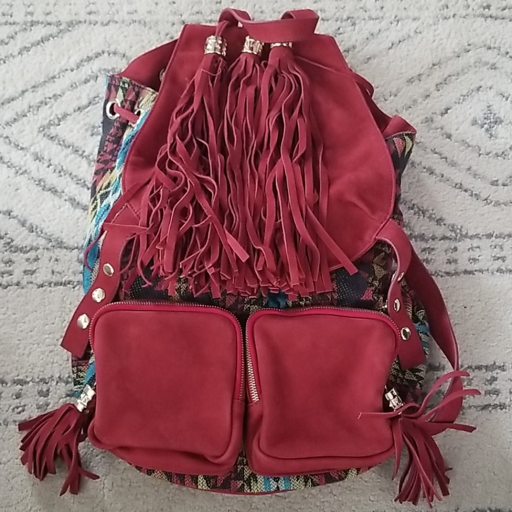 Jeffrey Campbell Suede Rizzler Backpack